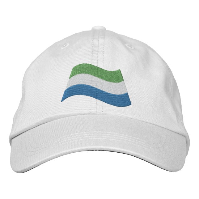 Casquette Brodée Drapeau de la Sierra Leone (Devant)