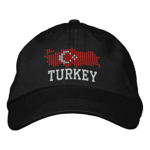 Casquette Brodée Drapeau de la Turquie