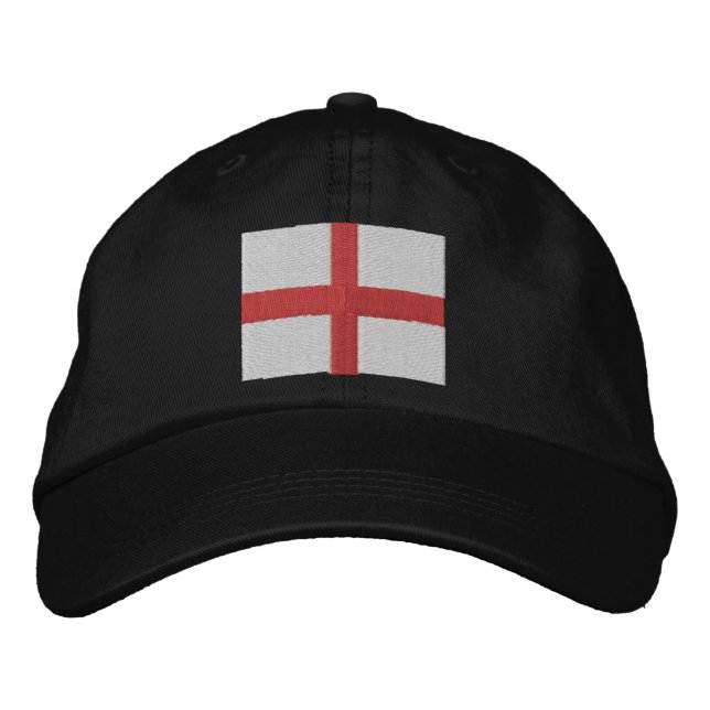Casquette Brodée Drapeau de l'Angleterre Saint-Georges (Devant)