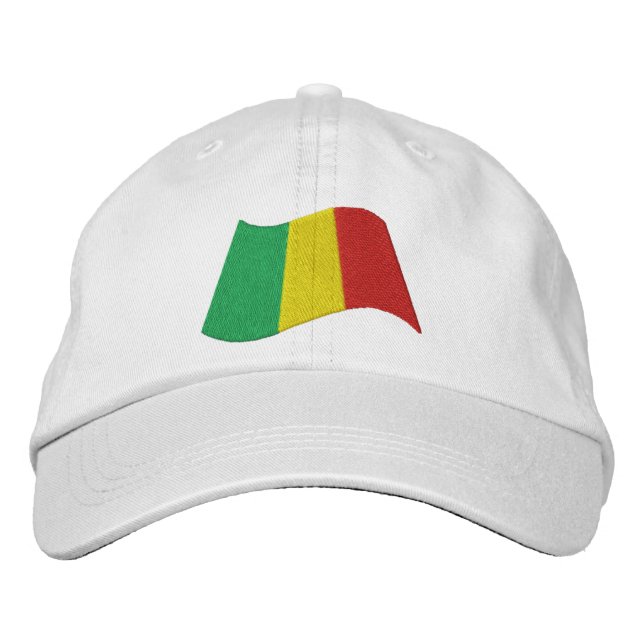 Casquette Brodée Drapeau du Mali (Devant)