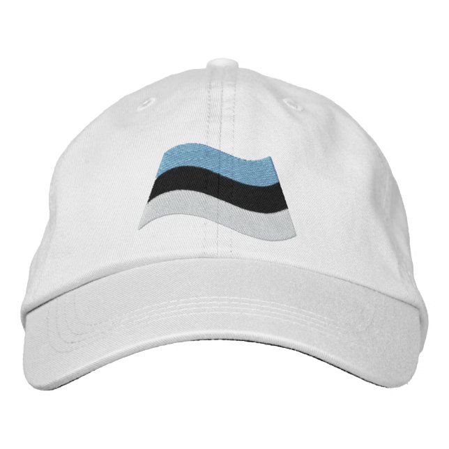Casquette Brodée Drapeau Estonien (Devant)