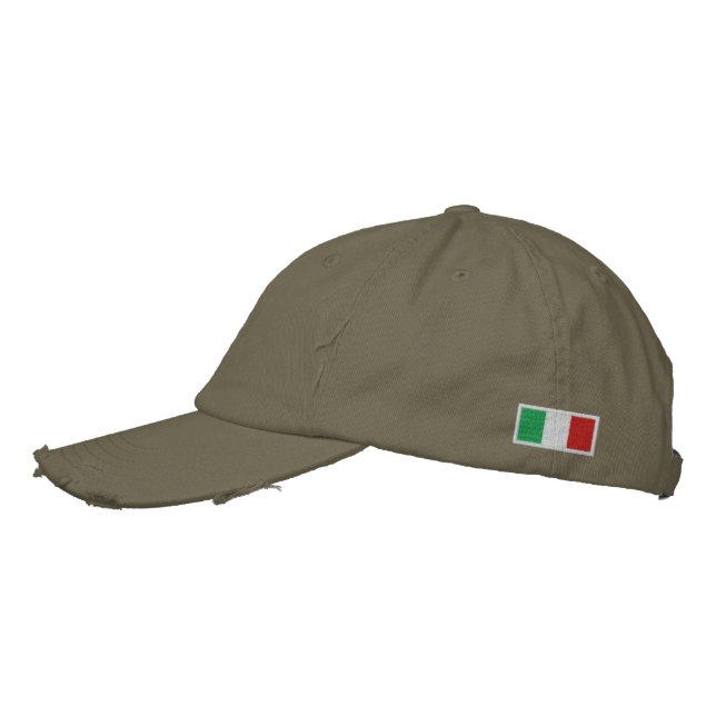 Casquette Brodée Drapeau Italie (Gauche)