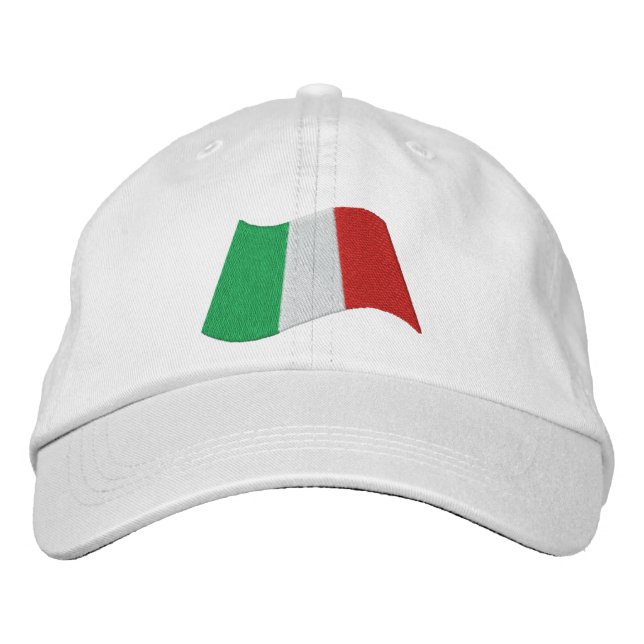 Casquette Brodée Drapeau italien (Devant)