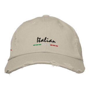 Casquette Brodée Drapeau Italien De Côté