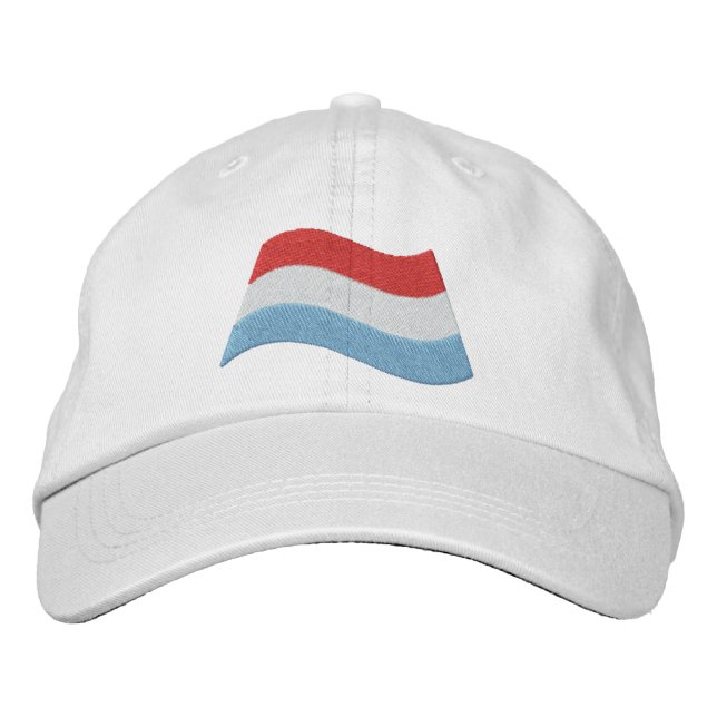 Casquette Brodée Drapeau Luxembourg (Devant)