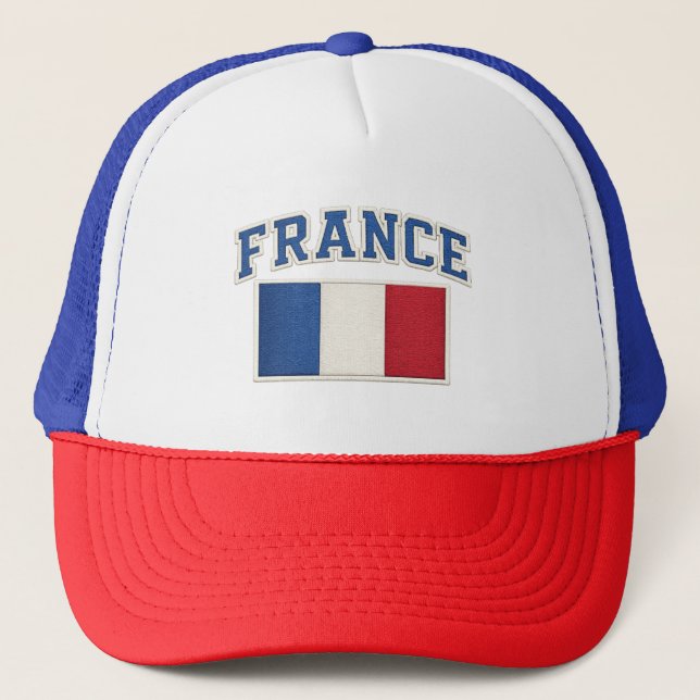 Casquette Brodée Drapeau Patriotique France (Devant)