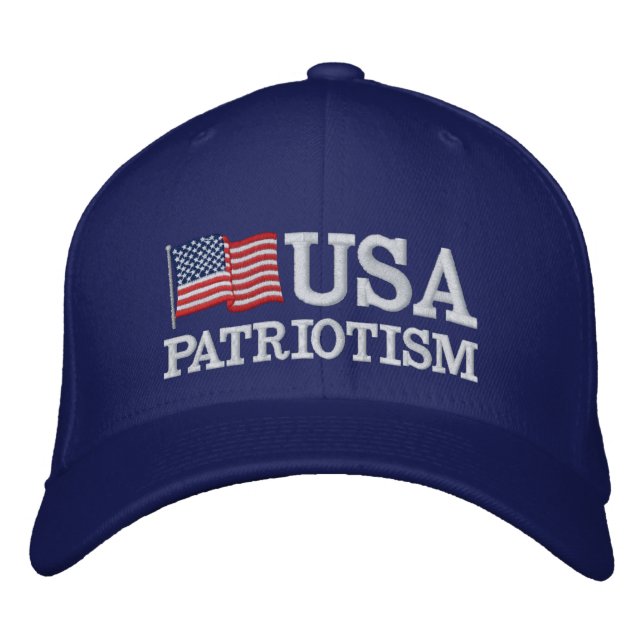 Casquette Brodée Drapeau Patriotisme États-Unis RB (Devant)