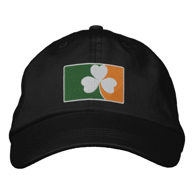 Casquette Brodée Drapeau Shamrock irlandais (Devant)
