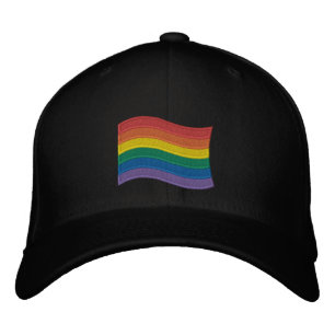 Casquette Brodée Drapeau traditionnel LGBTQ+ Pride Basse-Basse Brod