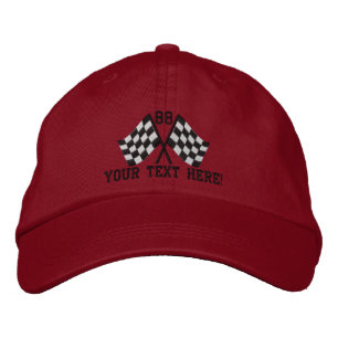 Casquette Brodée Drapeaux de course surchargés personnalisés Broder
