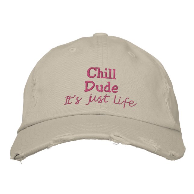 Casquette Brodée Drôle Amusant (Devant)