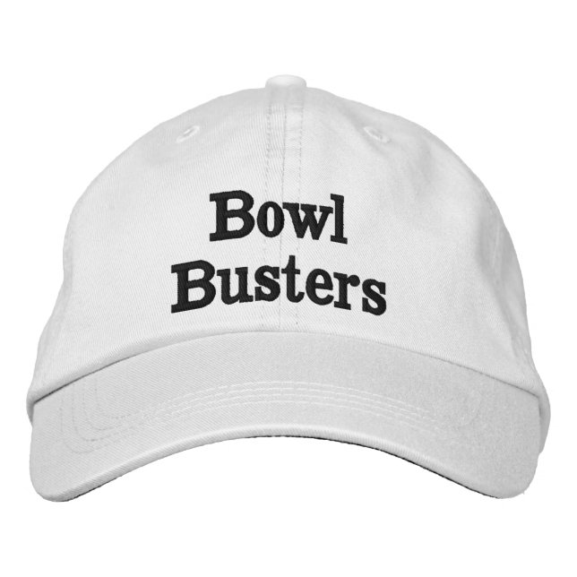 Casquette Brodée Drôle Bowl Busters Nom du bol de pelouse (Devant)