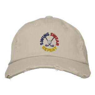 Casquette Brodée Drôle Chandail Répétition Retro Golf