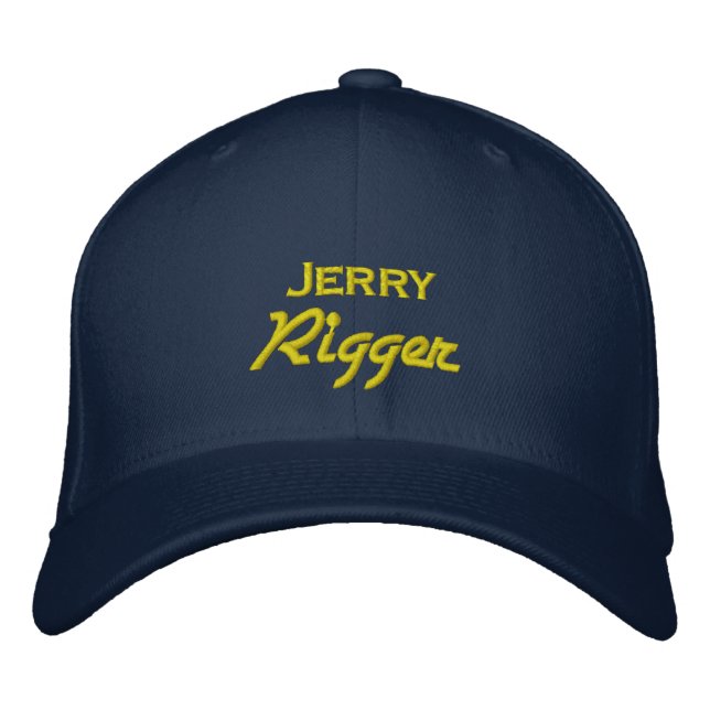 Casquette Brodée Drôle Jerry Rigger (Devant)