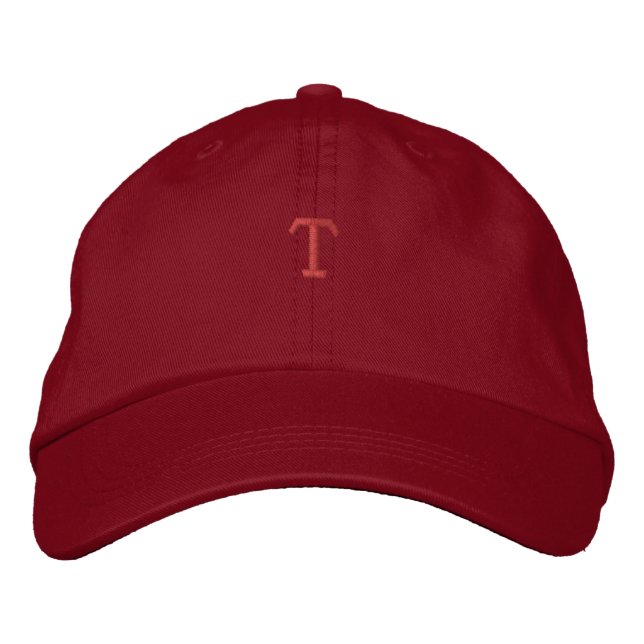 Casquette brodée du symbole de monogramme de lettr (Devant)