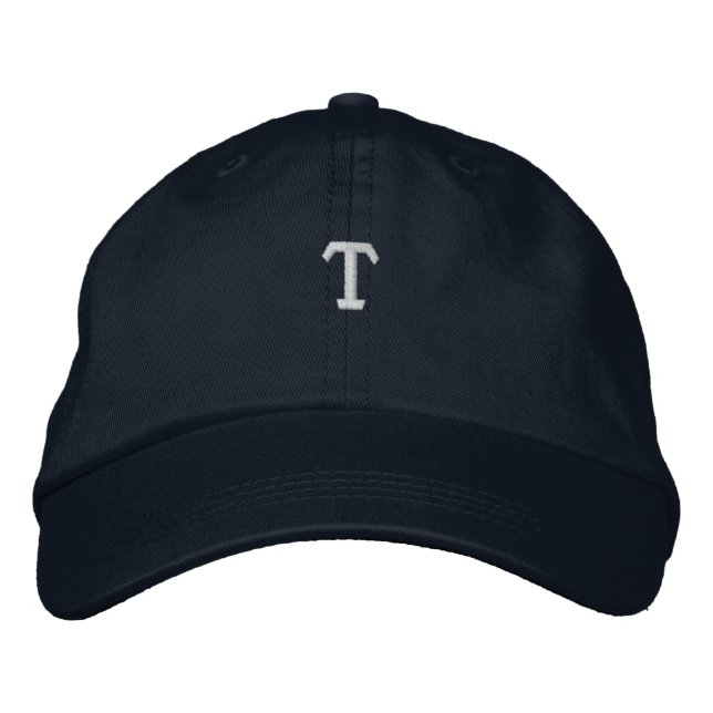 Casquette brodée du symbole de monogramme de lettr (Devant)
