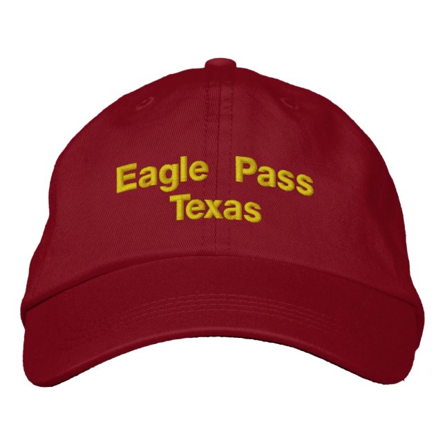 Casquette Brodée Eagle pass Texas (Devant)