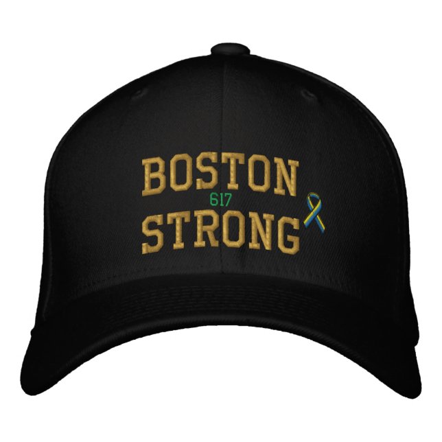 Casquette Brodée Édition forte de ruban de Boston (Devant)