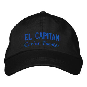 Casquette Brodée El Capitan espagnol bleu personnalisé pour la pêch