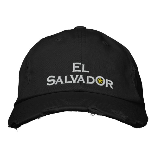 Casquette Brodée El Salvador (Devant)