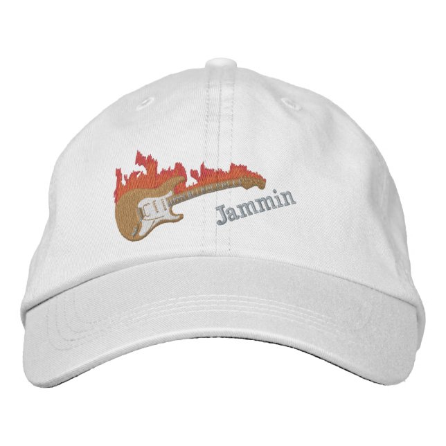 Casquette Brodée Electric Guitar Embroidered Cap (Devant)