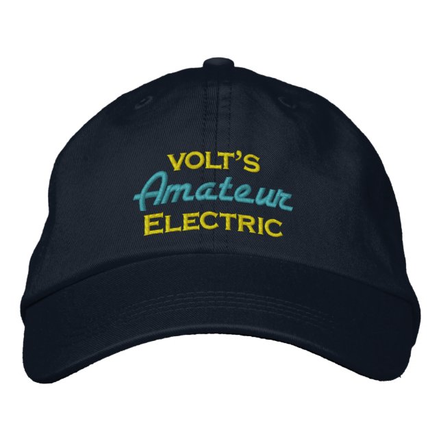 Casquette Brodée Électrique amateur de Volt (Devant)