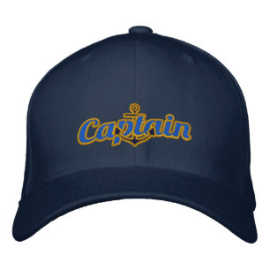 Casquette Brodée Elégant capitaine Ancre nautique Grande broderie
