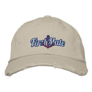 Casquette Brodée Élégant premier maté Ancre nautique Broderie