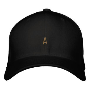 Casquette Brodée Élégante garde-robe Monogramme personnalisée "A"
