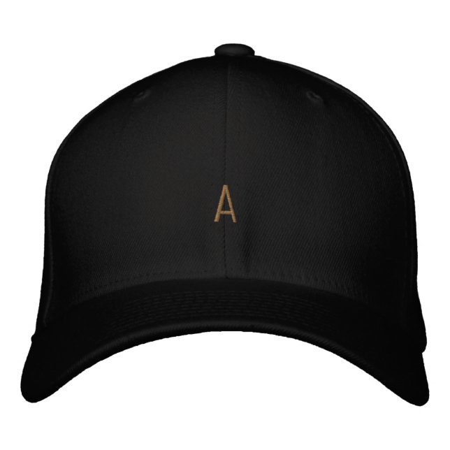 Casquette Brodée Élégante garde-robe Monogramme personnalisée "A" (Devant)