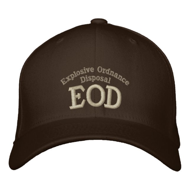 Casquette Brodée Élimination des munitions explosives, EOD (Devant)