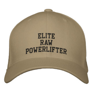 Casquette Brodée Élite Powerlifter brut