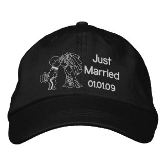 Casquette Brodée Embrasse de mariée et de chambre - juste mariée