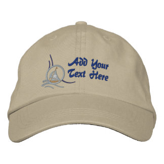 Casquette Brodée Embroderie personnalisée en voilier nautique