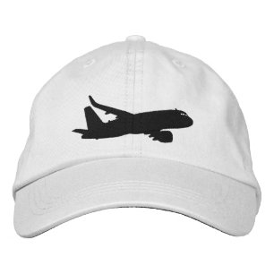 Casquette Brodée Embroderie volante Silhouette Jet Avion