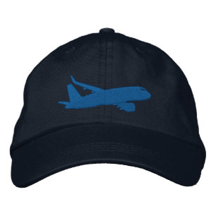 Casquette Brodée Embroderie volante Silhouette Jet Avion