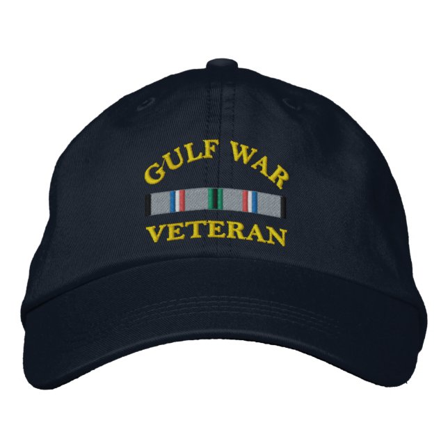 Casquette Brodée Embroidered Hat Gulf War Veteran (Devant)