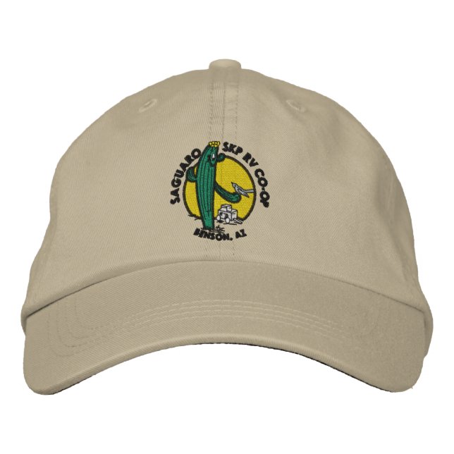 Casquette Brodée Embroidered Hat - Khaki (Devant)