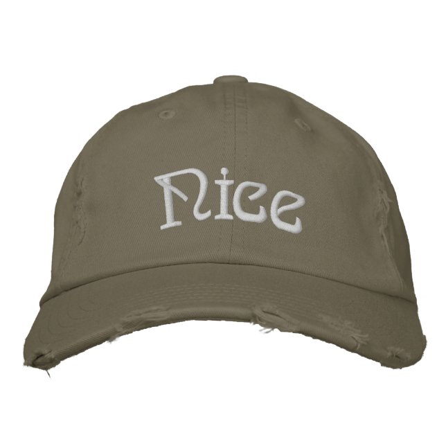 Casquette Brodée Embroidered Hat - Personalized Christmas Nice (Devant)