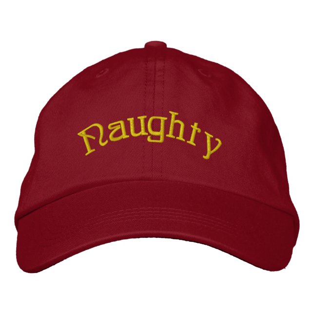 Casquette Brodée Embroidered Hat - Personalized Naughty Christmas (Devant)