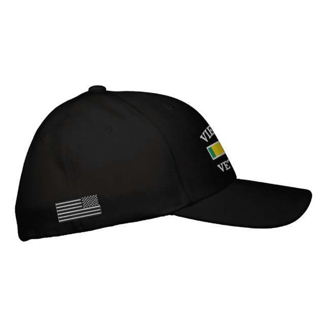 Casquette Brodée Embroidered HVietnam Veteran hat (Droite)