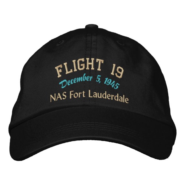 Casquette Brodée En mémoire du vol 19 (Devant)