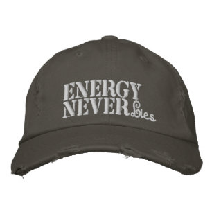 Casquette Brodée Energy Never Lies Citer Rustic Grey Cool Vintage