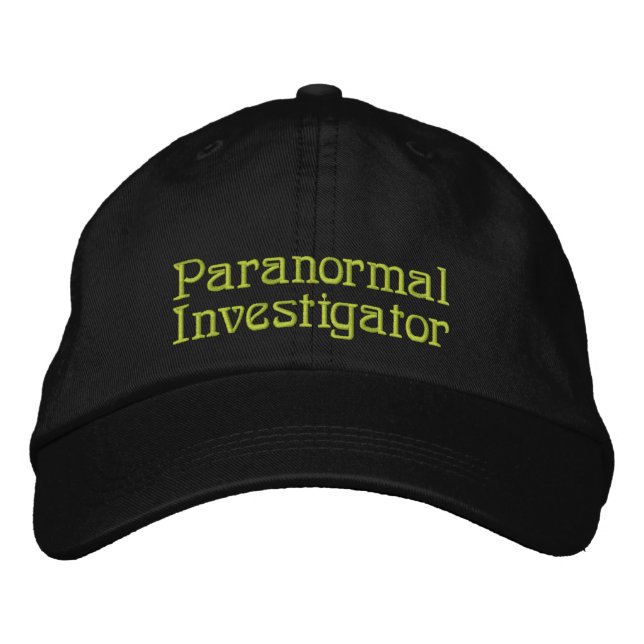 Casquette Brodée Enquêteur paranormal