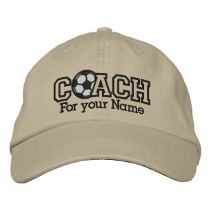 Casquette Brodée Entraîneur de soccer personnalisé avec votre nom