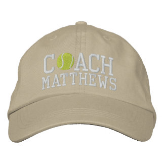 Casquette Brodée Entraîneur de tennis personnalisé