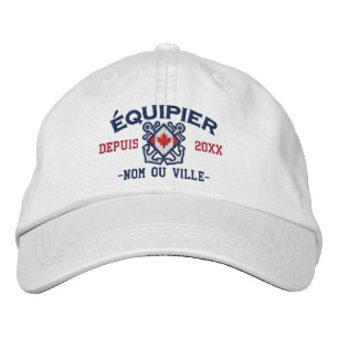 Casquette Brodée Équipe canadienne-française personnalisée