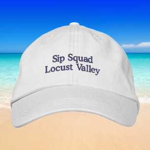 Casquette Brodée Équipe de buveurs (Ta Ville) Drôle Prépa Vin Baseb