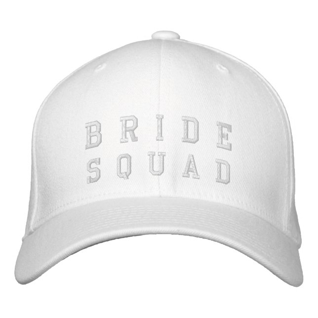 Casquette Brodée Équipe de mariées | Bridesmaid rose Bachelorette É (Devant)