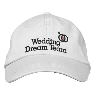 Casquette Brodée Équipe de rêve de mariage, Mariée, Enterrement de